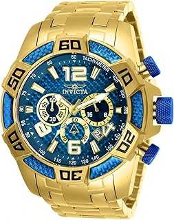 Men's 25852 Pro Diver Analog Display Quartz Gold Watch