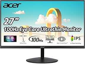 SB272 27 Inch FHD (1920x1080P) IPS ZeroFrame Home & Office Monitor | AMD FreeSync Technology | Ultra-Thin design | 100Hz Response | Tilt