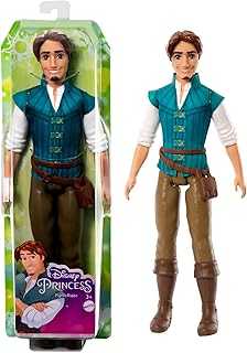 Disney Princess Toys, Flynn Rider Fashion Doll in Signature Outfit Inspired by the Disney Movie Tangled, Posable Character