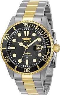 Men's Pro Diver Quartz Watch with Stainless Steel Strap, Two Tone, 22 (Model: 30023)