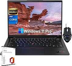 Gen 11 ThinkPad X1 Carbon Business Laptop - 14" WUXGA 100% sRGB Anti-Glare Touchscreen, Intel i7-1365U, 32 GB LPDDR5 RAM, 2 TB SSD, Win 11 Pro, with Office 2021 License & Accessory