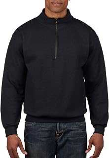 Unisex Adult Fleece Quarter-Zip Cadet Collar Sweatshirt, Style G18800