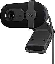 Brio 101 Full HD 1080p Webcam Made for Meetings and Works for Streaming — Auto-Light Balance, Built-in Mic, Privacy Shutter, USB-A, for Microsoft Teams, Google Meet, Zoom, and More - Black