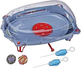 Beyblade Burst Surge Speedstorm Motor Strike Battle Set with Motorized Stadium, 2 Top Toys and 2 Launchers