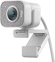 StreamCam - Webcam for Live Streaming on YouTube and Twitch, Full HD 1080p at 60fps, USB-C Connection, Facial Tracking, Autofocus, Vertical Videos, Light Grey