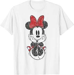 Mickey And Friends Minnie Mouse Vintage Sitting T-Shirt