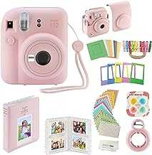 Fujifilm Instax Mini 12 Instant Camera with Case, Decoration Stickers, Frames, Photo Album and More Accessory kit (Blossom Pink)…