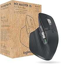 MX Master 3S for Business, Wireless Mouse with Quiet Clicks, 8K DPI, Secured Logi Bolt USB Receiver, Bluetooth, USB-C Charging, MagSpeed Scrolling, Windows/Mac/Chrome/Linux - Graphite