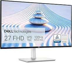 S2725HS 27 Inch Monitor, FHD (1920x1080) Display, 100Hz Refresh Rate, 1500:1 Contrast Ratio, TÜV Rheinland Eye Comfort 4 Star, Integrated 2x5W Speaker, Height/Tilt/Swivel/Pivot- Ash White Color