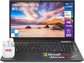 Thinkpad E15 Business Laptop 15,FHD 15.6 Laptop Computer,Intel Core i7 Laptop Notebook,32GB RAM 1TB SSD,Windows 11 Pro Laptop Office Lifetime,10 Key Backlit Keyboard Ethernet Port Thunderbolt