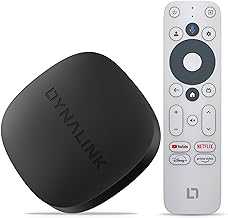 Google TV Box, 4K UHD Smart Streaming Media Player with Voice Remote Control & HDMI Cable, 2GB DDR4+16GB eMMC, Support 2.4G/5G Dual WiFi & Bluetooth 5.0, HRD 10+