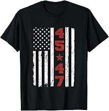 45 47 Trump Vintage USA Flag 2024 President Election Politic T-Shirt