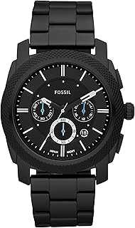 Machine Men's Watch with Stainless Steel or Leather Band, Chronograph or Analog Watch Display