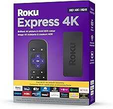 Roku Express 4K 2022 | Streaming Media Player HD/4K/HDR with Smooth Wireless Streaming and Roku Simple Remote with TV Controls, Includes Premium HDMI Cable, Black (Renewed)