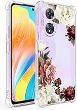 Phone Case for Oppo A78 4G Case, CPH2565 Case Girls Women, Slim Shockproof Clear Floral Pattern Flexible TPU Protective Cover for Oppo A78 4G Blossom Flower