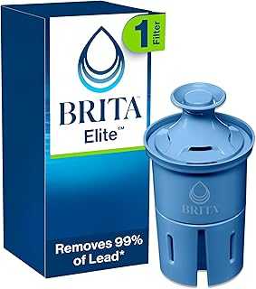 Elite Water Filter Replacement for Pitchers and Dispensers, NSF Certified to Remove 99% of Lead, 1 Count (Pack of 1), Blue