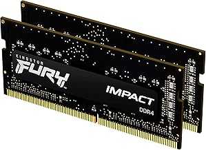 FURY Impact 32GB (2x16GB) 3200MT/s DDR4 CL20 Laptop Memory Kit of 2 | Intel XMP | AMD Ryzen | Plug n Play | Low Power Consumption | KF432S20IBK2/32