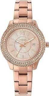 Stella Women's Watch with Stainless Steel or Leather Band and Crystal-Accents