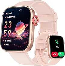 Smart Watch for Women Android & iOS, AI Voice, 1.99" AMOLED Fitness Tracker with Bluetooth Call, 3ATM Waterproof Heart Rate/Sleep/SpO2 Monitor, Pedometer, 100+ Sport Modes, 12 Days Battery Life