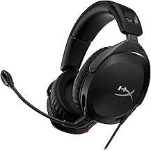 Cloud Stinger 2 – Gaming Headset, DTS Headphone:X Spatial Audio, Lightweight Over-Ear Headset with mic, Swivel-to-Mute Function, 50mm Drivers, PC Compatible, Black