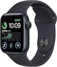 Apple Watch SE (2nd Gen) (GPS + Cellular, 40mm) - Midnight Aluminum Case with Midnight Sport Band, M/L (Renewed)