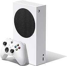 Xbox 2021 Microsoft Series S 512GB Game All-Digital Console, One Xbox Wireless Controller, 1440p Gaming Resolution, 4K Streaming, 3D Sound, WiFi, White (Renewed)