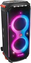 PartyBox 710 -Party Speaker with Powerful Sound, Built-in Lights and Extra Deep Bass, IPX4 Splash Proof, App/Bluetooth Connectivity, Made for Everywhere a Handle Wheels (Black)