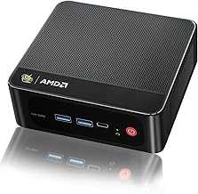 SER5 PRO Mini PC,AMD Ryzen 7 5800H(8C/16T,up to 4.4 GHz),Mini Computer 16GB DDR4 RAM 500GB M.2 SSD Graphics 8 core 2000 MHz,Support 4K Triple Display/HDMI+DP+Type-C/Wifi6/BT5.2,Auto Power On