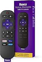 Voice Remote | TV Remote Control with Voice Control, TV Controls, Simple Setup, & Pre-Set App Shortcuts - Replacement Remote Compatible with Roku TV, Roku Players, & Roku Audio