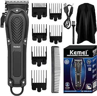 Hair Clippers for Men Professional Cordless&Corded Barber Clippers for Hair Cutting & Grooming, Rechargeable Beard Trimmer for Men,KM-1071