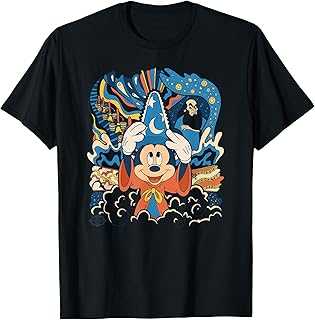 Fantasia Mickey Mouse Sorcerer’s Apprentice Retro T-Shirt