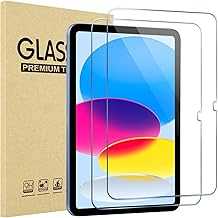 2 Pack Screen Protector for iPad 10th Generation 2022 A2696/A2757/A2777 10.9 Inch, Tempered Glass Film Guard for iPad 10 -Clear