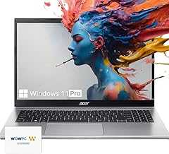 Aspire Premium Laptop | 32GB RAM | 1TB SSD |15.6"" FHD Display | AMD Ryzen 5 5500U (Beats i7-1250U) | Long Battery Life | Sleek Design | Ethernet Port | Windows 11 Pro | w/WOWPC Bundle, Silver