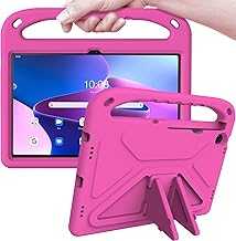 for Lenovo Tab M10 Plus (Gen 3) Case 10.6-inch 2022, Kids Case Cover with Shockproof Handle Stand for Lenovo Tab M10 Plus 3rd Gen (TB125FU / TB128FU / TB128XU) 10.6" Tablet (Rose)