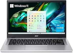 Aspire 3 A314-36P-35UU Slim Laptop | 14.0" Full HD IPS Display | Intel Core i3-N305 Processor | Intel UHD Graphics | 8GB LPDDR5 | 128GB NVMe SSD | Wi-Fi 6 | Windows 11 Home in S Mode,Silver