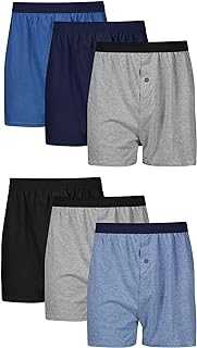 Men's ComfortSoft Underwear Boxers, Soft Knit Moisture-Wicking Jersey Boxers, Multipack (Colors May Vary)