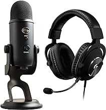 PRO X Gaming Headset (2nd Generation) with Blue Yeti USB Mic for Recording & Streaming on PC and Mac