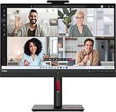 ThinkVision T27hv-30 27" Class Webcam WQHD LCD Monitor - 16:9 - Raven Black - 27" Viewable - in-Plane Switching (IPS) Technology - 2560 x 1440-16.7 Million Colors - 300 Nit - 4 ms -