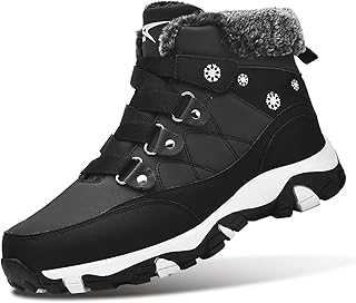 Womens Snow Boots Warm Fur Lined Winter Boots Comfortable Ankle Booties Outdoor Hiking Boots for Women