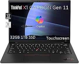 Lenovo 2024 ThinkPad X1 Carbon Gen 11 Business Laptop (14" FHD+ Touchscreen, Intel 10-Core i7-1365U, 32GB RAM, 1TB SSD), 3-Yr WRT, 13.5-Hr Long Battery Life, Backlit, Webcam, Win 11 Pro w/AI Copilot