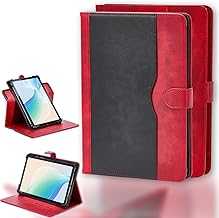 Case Compatible for Motorola Moto Tab G62 Tablet Case 360 Degree Rotation Multi-Viewing Angels PU Leather Stand Folio Cover Camera can be Used Red