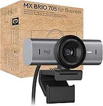 MX Brio 705 for Business 4K Webcam with Auto Light Correction, Ultra HD, Auto-Framing, Show Mode, USB-C, Works with Microsoft Teams, Zoom, Google Meet - Graphite