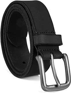 Men's 35mm Classic Buckle Leather Belt for Jeans