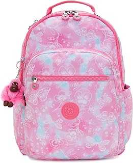 Kipling Women's Seoul 15" Laptop Backpack, Durable, Roomy with Padded Shoulder Straps, Built-In Protective Sleeve