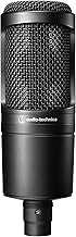 AT2020 Cardioid Condenser Studio XLR Microphone, Ideal for Project/Home Studio Applications,Black