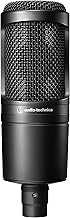 AT2020 Cardioid Condenser Studio XLR Microphone, Ideal for Project/Home Studio Applications,Black