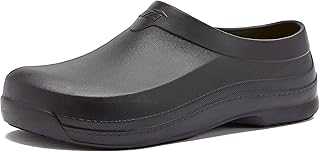 Avia Flame Slip Resistant Clogs for Women, Slip On Work Shoes for Food Service, Garden, or Nursing