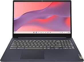 IdeaPad 3i Chromebook, 15.6” FHD Display, Intel Celeron N4500, 8GB RAM, 64GB eMMC, 1920x1080 px, 720p Camera, Chrome OS, Abyss Blue