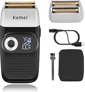 Foil Professional Electric Shaver for Men Razor with Bald Trimmer Cordless Shavers Rechargeble LED Display 2 in 1