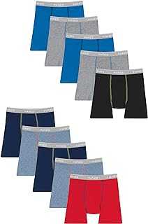 Boys' and Toddler Underwear, Comfort Flex and Comfortsoft Boxer Briefs, Multiple Packs Available pack of 10